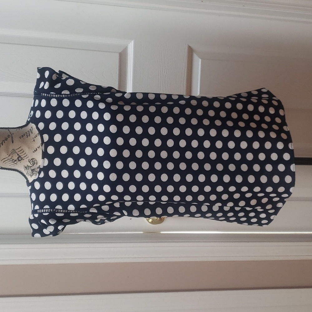 Michael Kors Polka Dot Blouse, Color: Blue, Size S, used